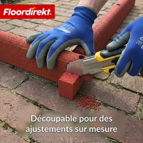 Bordure de jardin en caoutchouc | Bordure de pelouse flexible & bordure de parterre en caoutchouc recyclé pour jardin, allées & terrasse