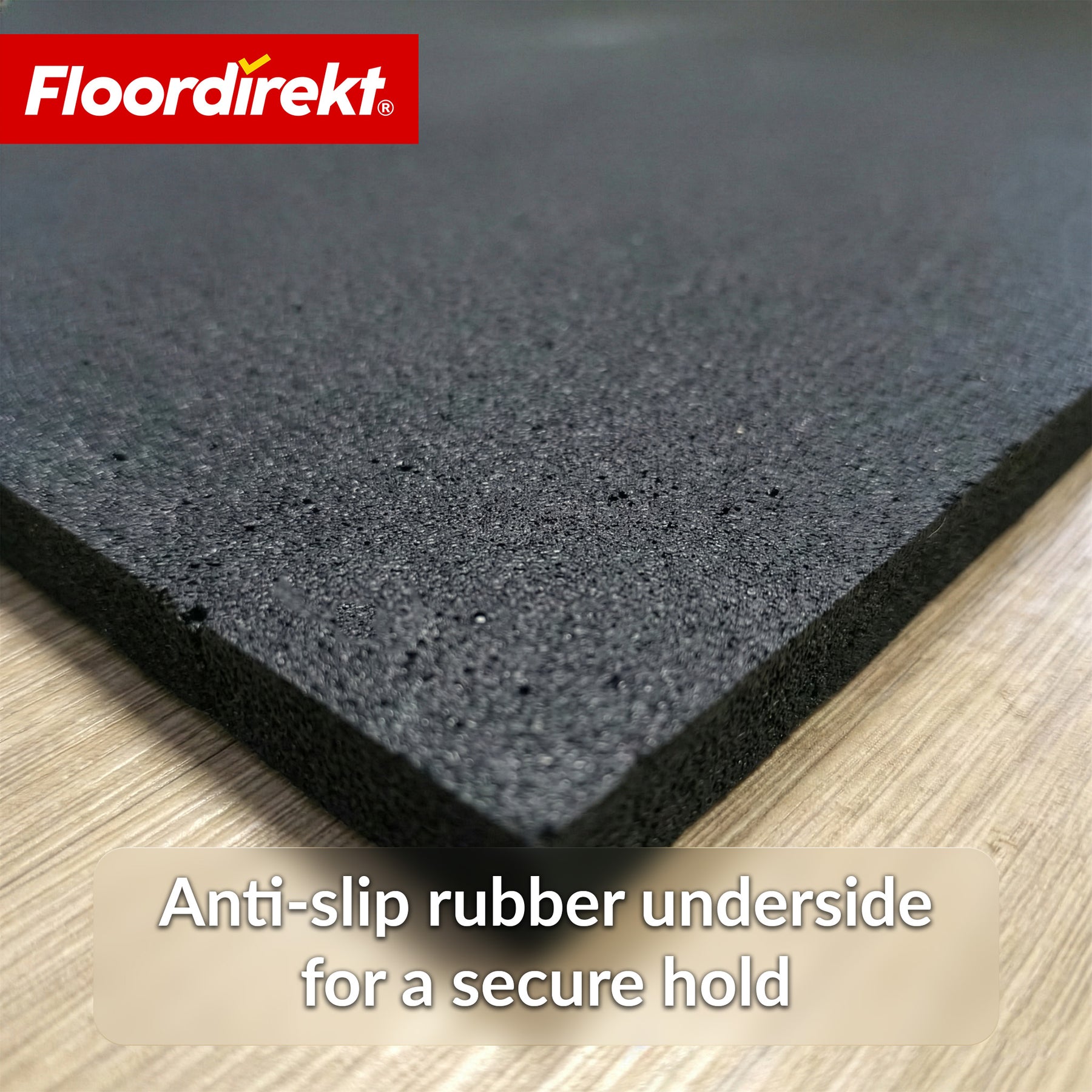 Tapis de protection de sol | 100 x 100 cm 10 mm | Tapis en caoutchouc pour appareils de fitness & équipements lourds