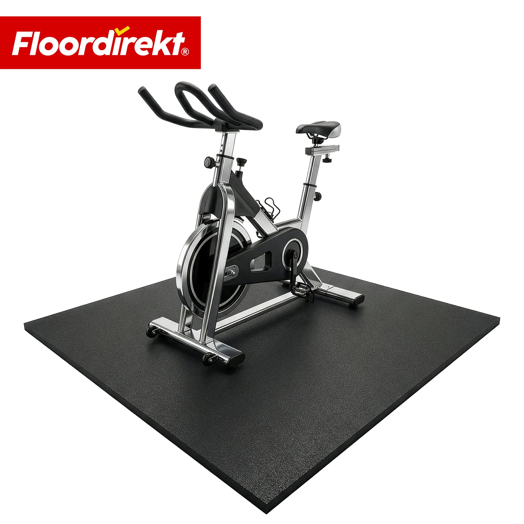 Tapis de protection de sol | 100 x 100 cm 10 mm | Tapis en caoutchouc pour appareils de fitness & équipements lourds