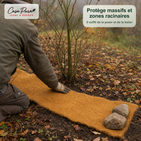 Natte en coco 100 × 1000 cm | Rouleau de 10 m en 100 % fibre de coco | 10 mm d’épaisseur