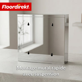 Armoire à pharmacie | Allen | Armoire à médicaments verrouillable en acier inoxydable ou thermolaqué blanc | Avec porte en verre