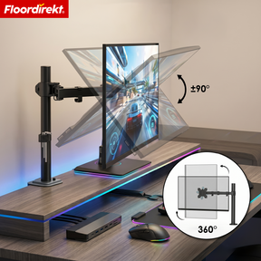 Bras de moniteur | Support d’écran réglable et flexible avec pince de bureau pour 1 ou 2 moniteurs