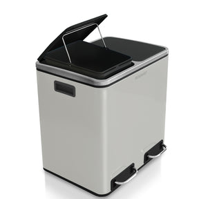 Poubelle en Métal à Pédale et Couvercle | Felix | Option de Tri | Disponible en 5 Couleurs | 30 ou 60 Litres
