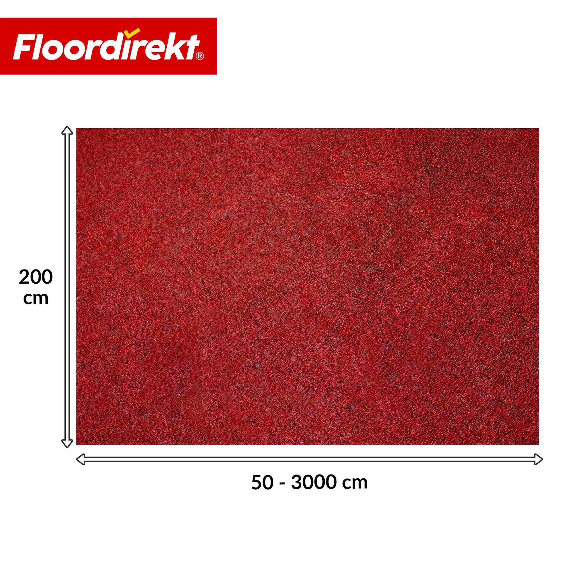 Moquette aiguilletée | Malta | 2 m de large sur mesure | Revêtement de sol avec dossier en mousse pour habitation & bureau