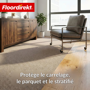 Moquette aiguilletée | Malta | 2 m de large sur mesure | Revêtement de sol avec dossier en mousse pour habitation & bureau