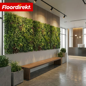 Mur végétal | Wonderland | Panneau de plantes artificielles réalistes | Stable, résistant au soleil & extensible | 100 × 100 cm