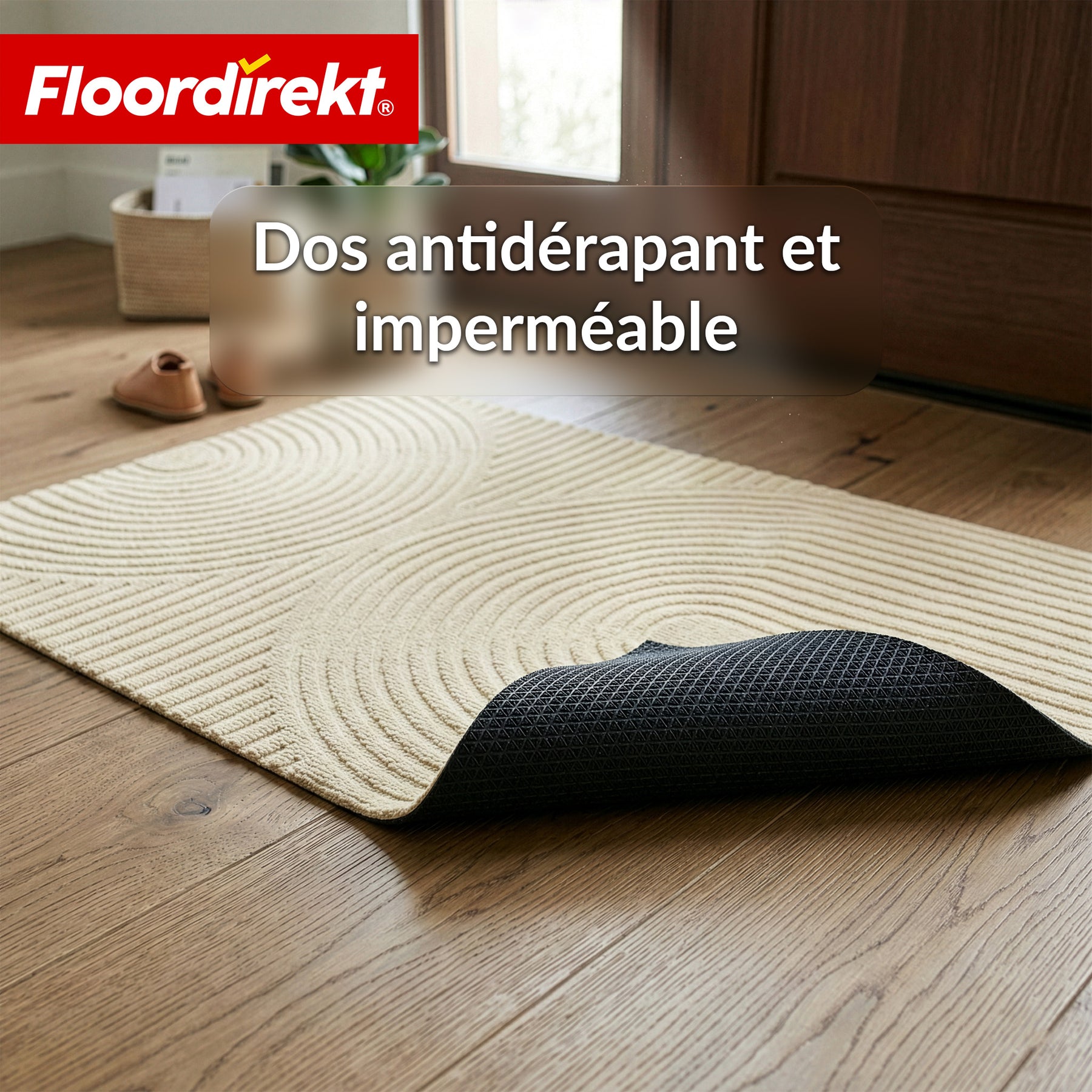 Tapis d’entrée | Circa | Tapis de porte lavable pour intérieur & extérieur | Tapis antidérapant avec dos en TPE