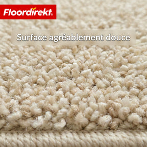 Tapis d’escalier | Madrid | Tapis de marche shaggy demi-rond, autocollant & insonorisant