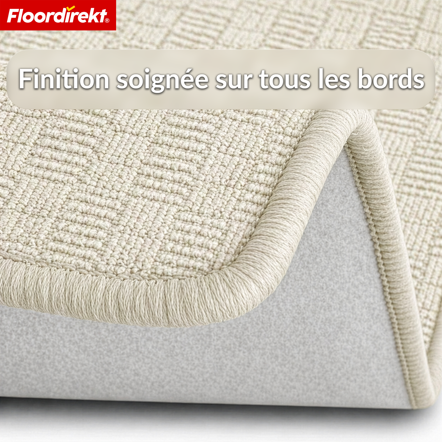 Tapis de couloir | Monaco | Tapis étroit avec bordure, facile d’entretien & résistant
