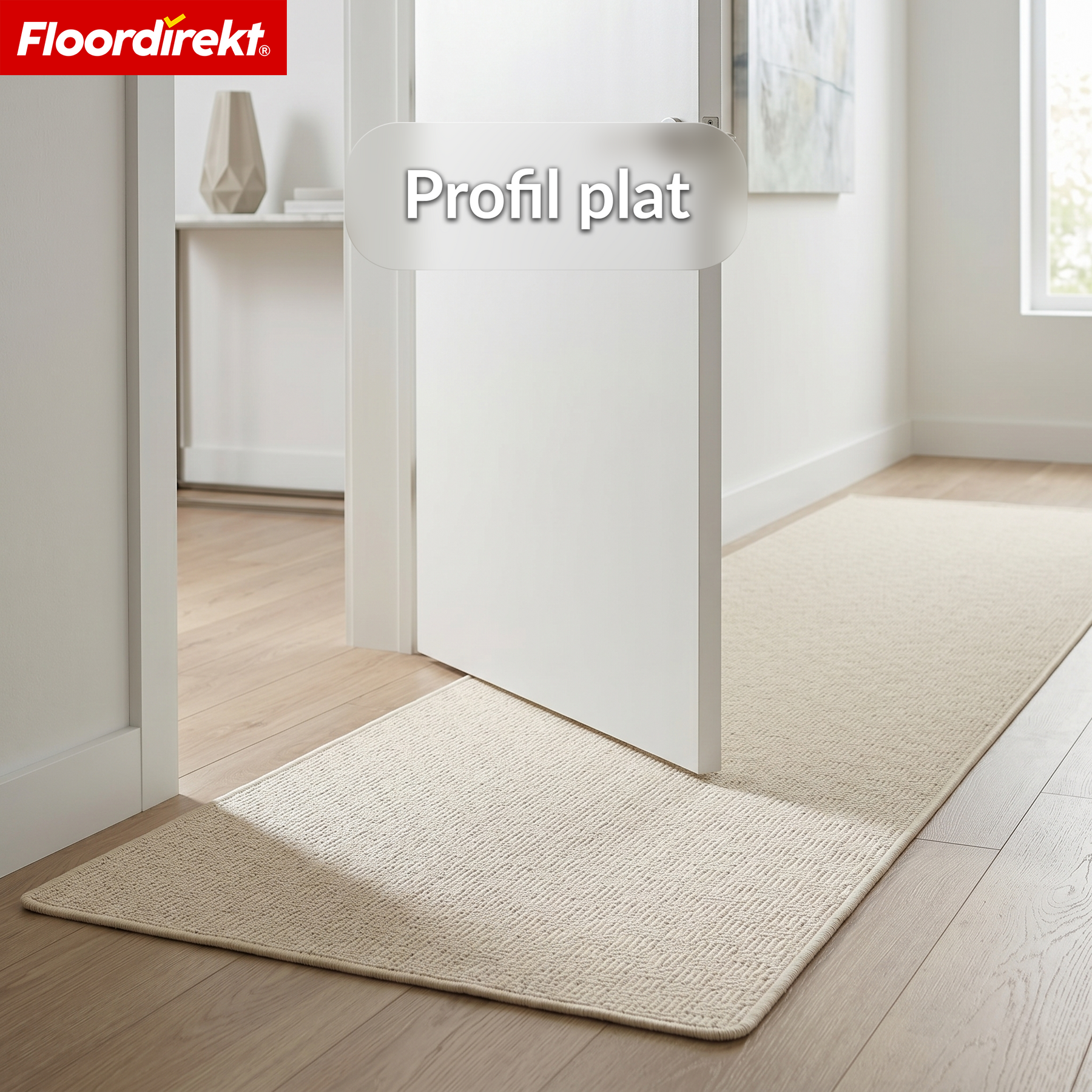Tapis de couloir | Monaco | Tapis étroit avec bordure, facile d’entretien & résistant