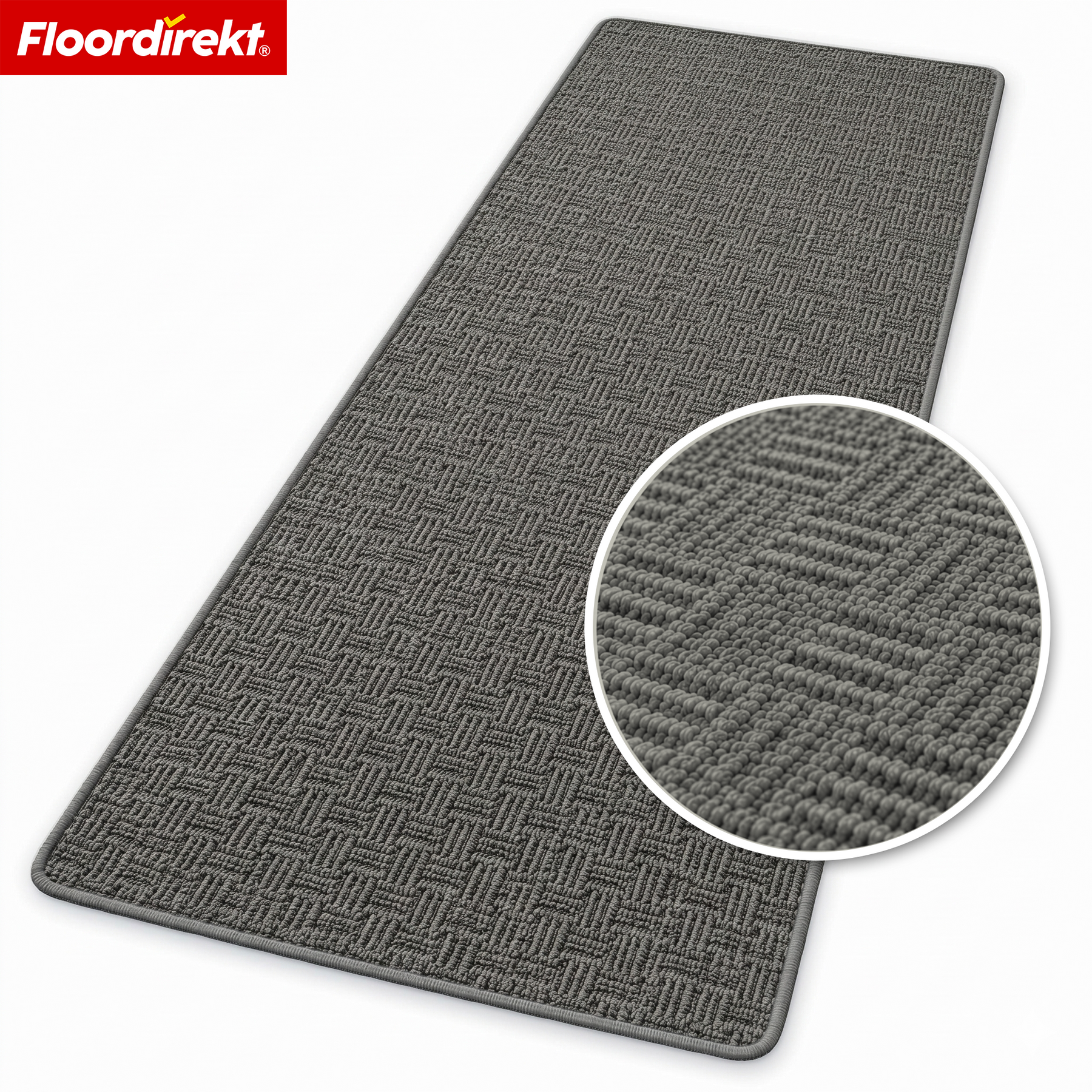 Tapis de couloir | Monaco | Tapis étroit avec bordure, facile d’entretien & résistant