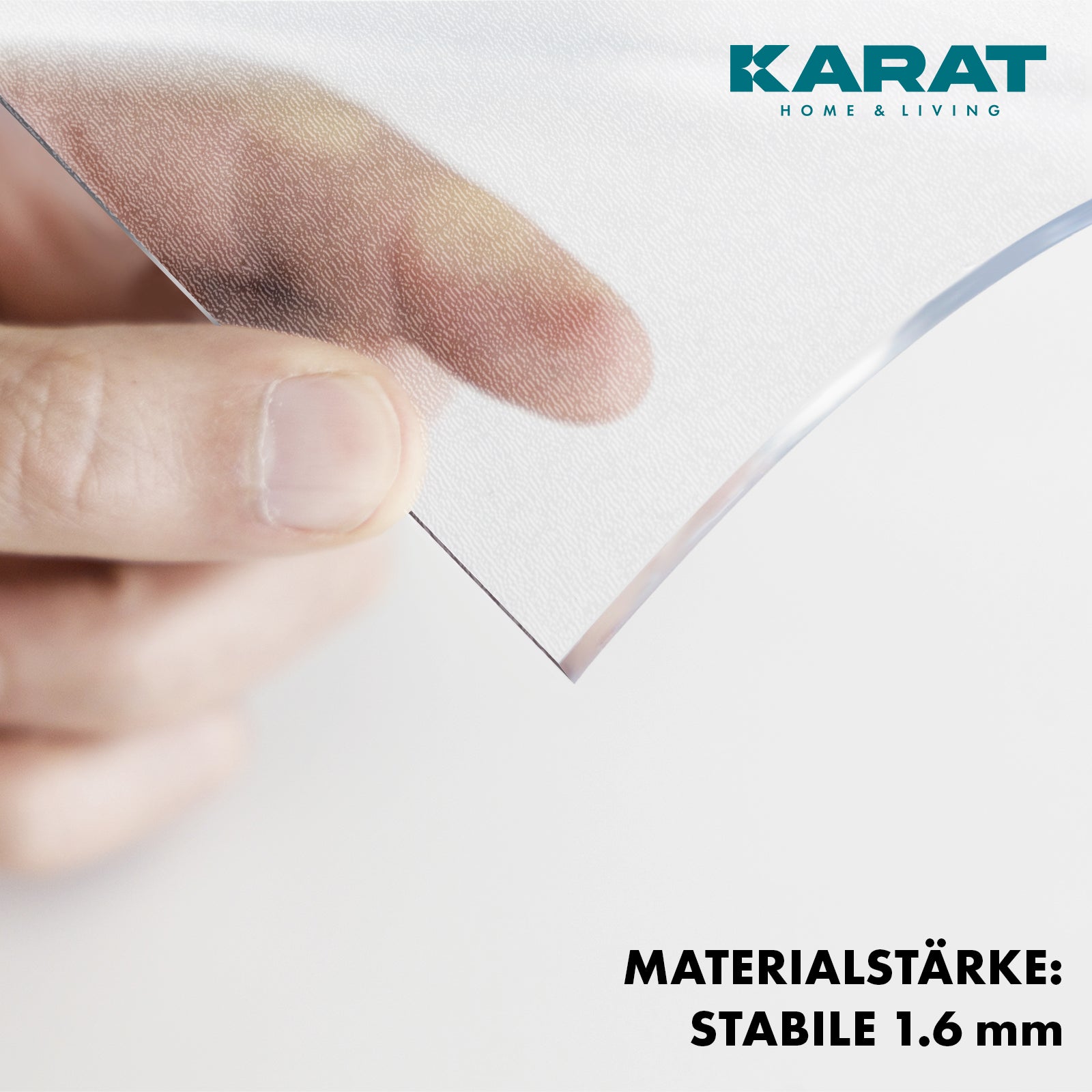 Film transparent mat pour table, coupe droite | Crystal | Film protecteur mat pour tables | Découpe sur mesure