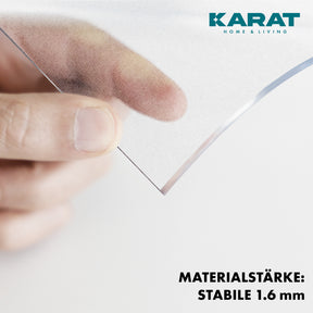 Film transparent mat pour table, coupe droite | Crystal | Film protecteur mat pour tables | Découpe sur mesure