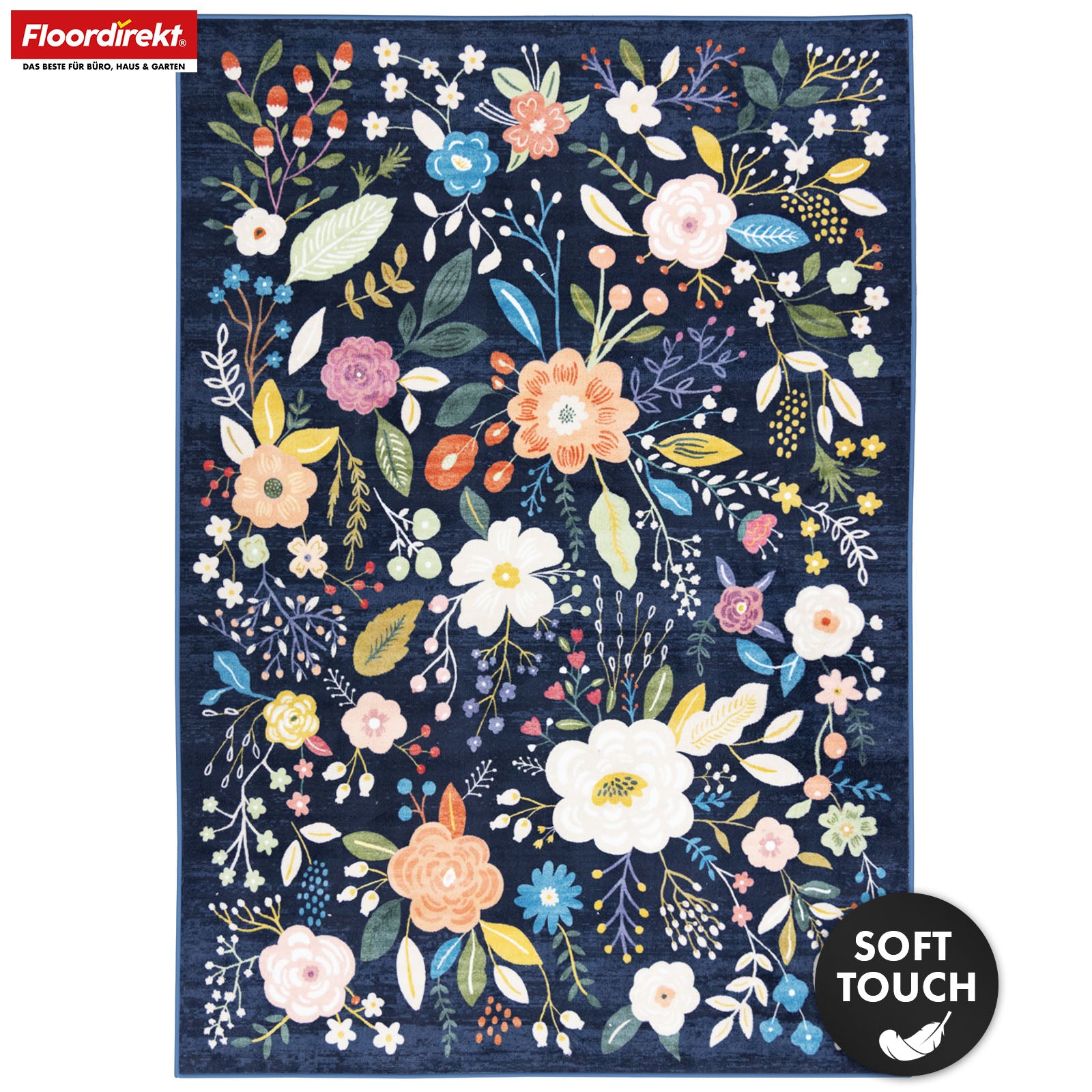 Tapis de salon | Damaskus | Tapis moderne au design floral | Antidérapant, résistant & facile d’entretien | Disponible en plusieurs tailles