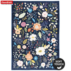 Tapis de salon | Damaskus | Tapis moderne au design floral | Antidérapant, résistant & facile d’entretien | Disponible en plusieurs tailles