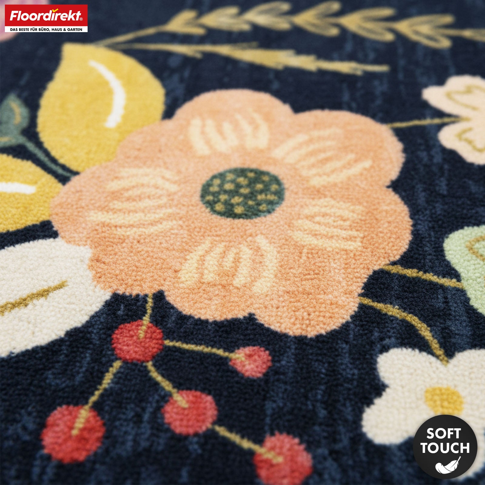 Tapis de salon | Damaskus | Tapis moderne au design floral | Antidérapant, résistant & facile d’entretien | Disponible en plusieurs tailles