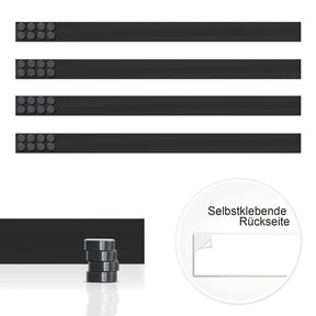 4er-Set Magnetleisten  2 Längen  5 Farben | Noir