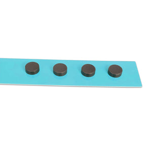 4er-Set Magnetleisten  2 Längen  5 Farben | Bleu clair