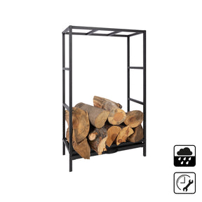 Étagère pour bois de cheminée | Chios | 50 x 25 x 80 cm