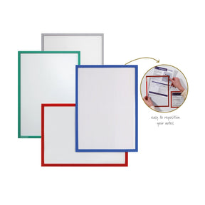 Porte-documents | auto-adhésif | A5 ou A4 | lot de 5 | 4 couleurs
