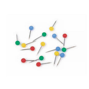 Épingles | Tête ronde | 500 pièces | 4 couleurs