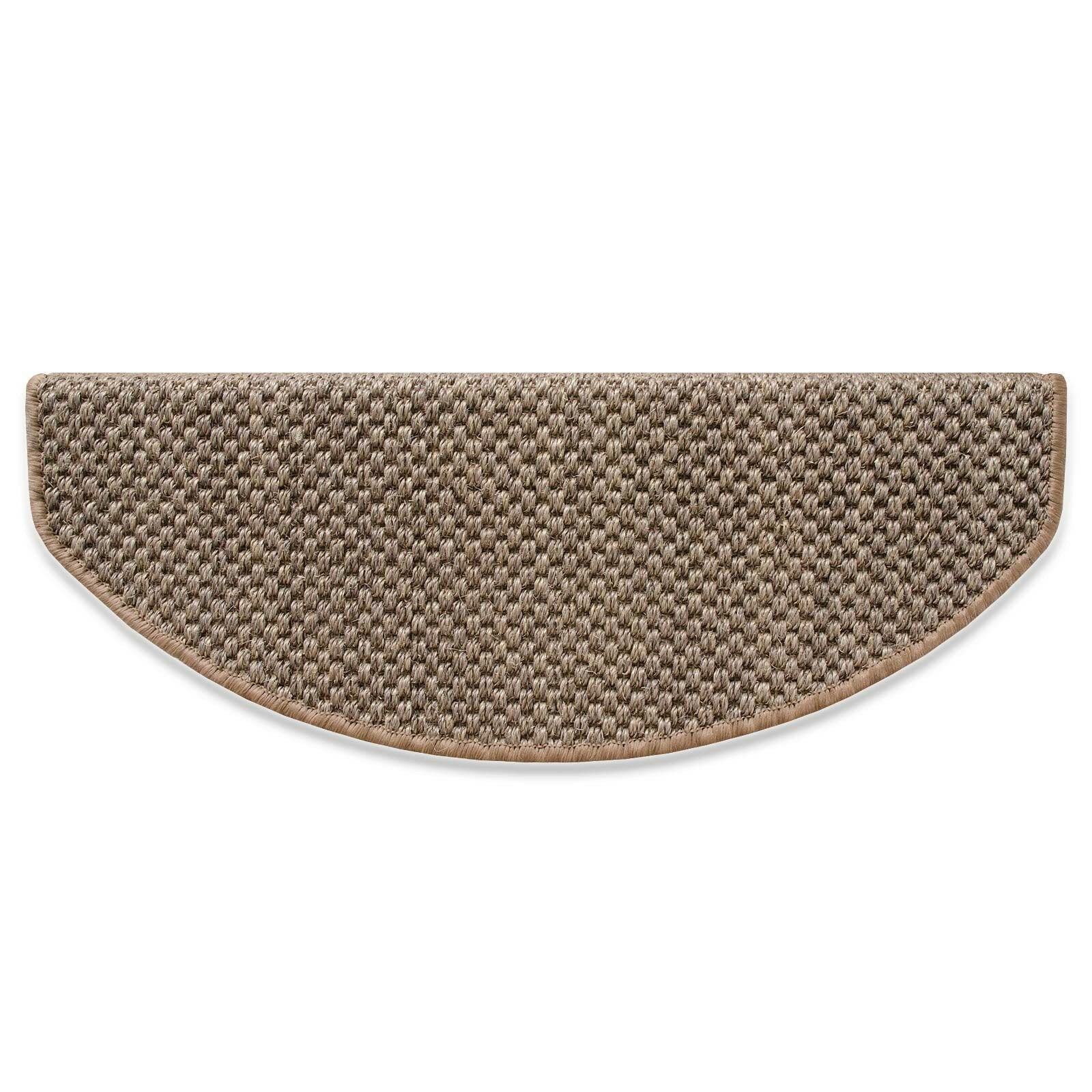 Sisal-Stufenmatte Tiger-Eye Semicirculaire oder eckig 3 Farben | Beige