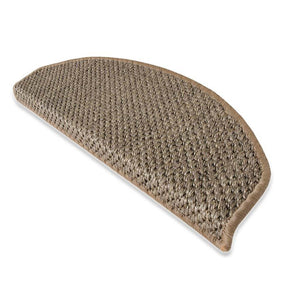 Sisal-Stufenmatte Tiger-Eye Semicirculaire oder eckig 3 Farben | Beige