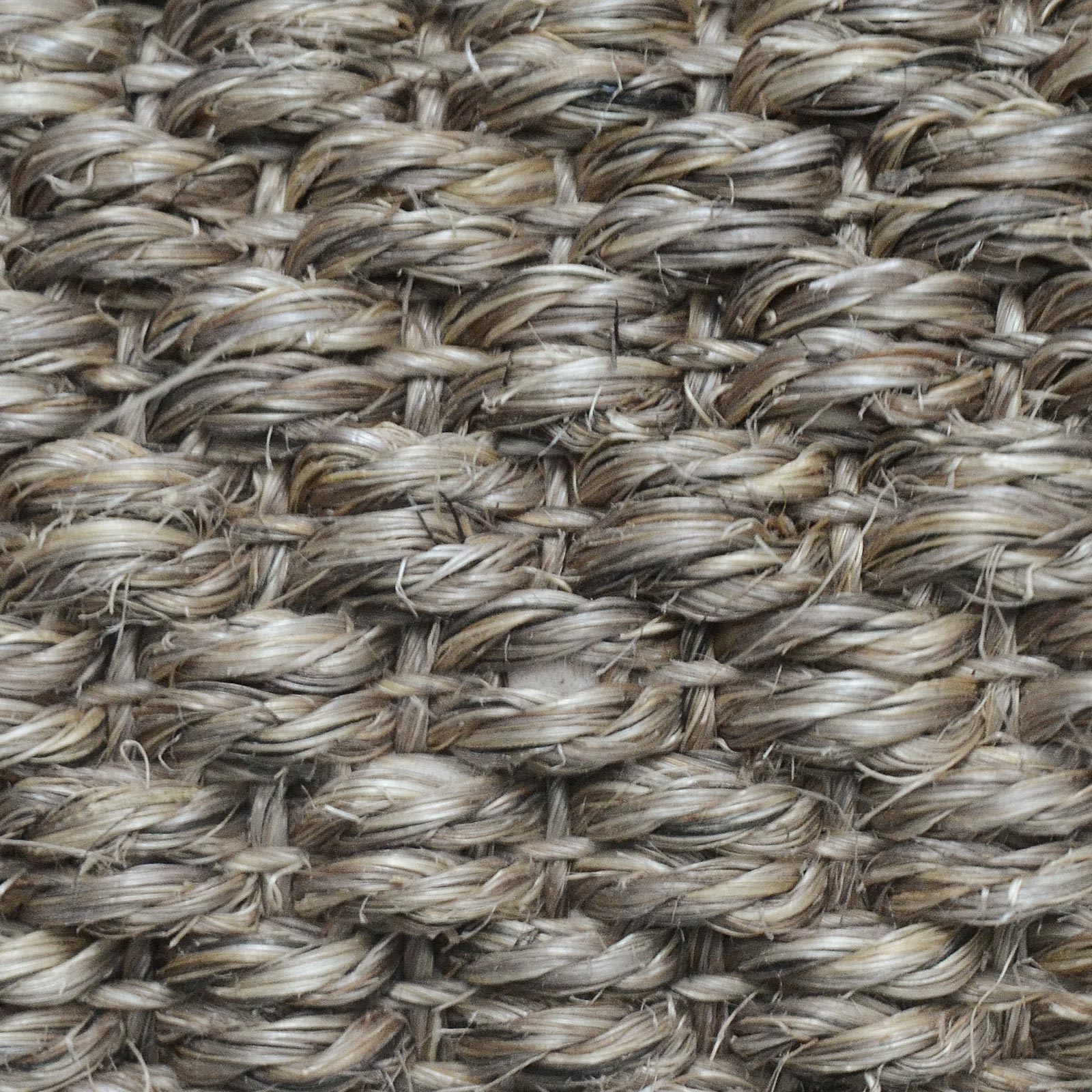 Sisal-Stufenmatte Tiger-Eye Semicirculaire oder eckig 3 Farben | Beige
