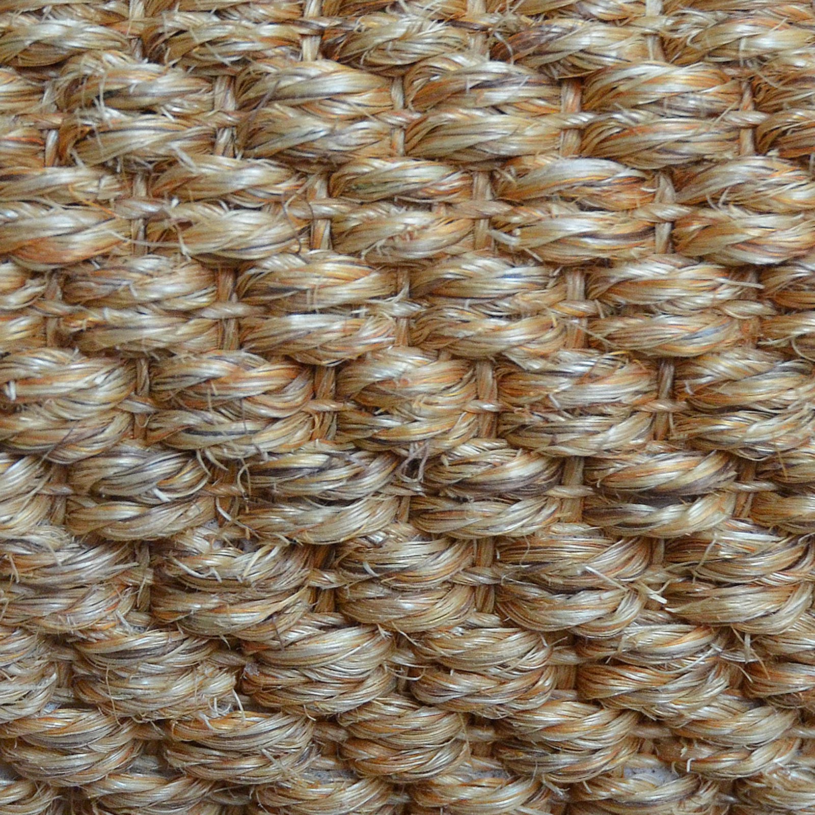 Sisal-Stufenmatte Tiger-Eye Semicirculaire oder eckig 3 Farben | Nature