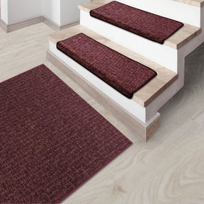 Stufenmatte Bermuda | Semicirculaire oder eckig | Rouge
