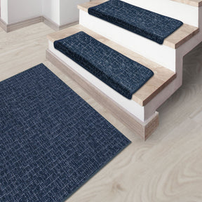 Stufenmatte Bermuda | Semicirculaire oder eckig | Bleu