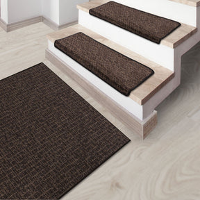 Stufenmatte Bermuda | Semicirculaire oder eckig | Brun