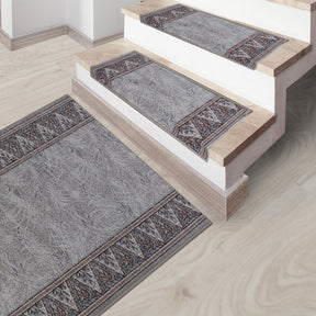 Stufenmatte Elota | Semicirculaire oder eckig | Gris