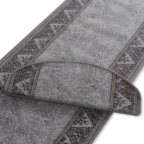 Stufenmatte Elota | Semicirculaire oder eckig | Gris
