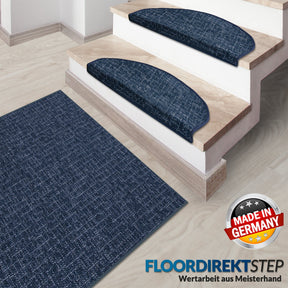 Stufenmatte Bermuda | Semicirculaire oder eckig | Bleu