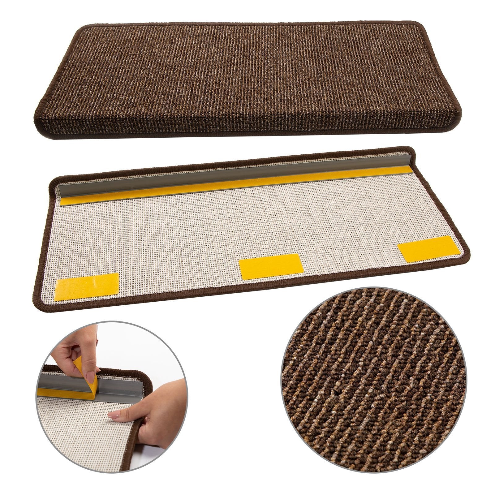 Stufenmatten Tobago Rectangulaire Viele Farben | Brun